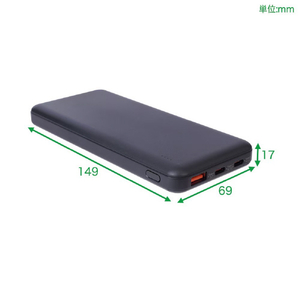 サンコー リン酸鉄モバイルバッテリー 10000mAh ブラック TKMB26HBK-BT10000-イメージ2