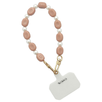 GAACAL 「ミルクとパール」オリジナルホルダー付きビーズストラップ GAACAL ピンク Z01083P