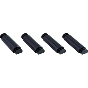 トラスコ中山 TRUSCO プラ棚用 脚のみ4本セット 高さ250mm用 黒 FC464GF-3747131-イメージ1