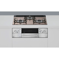 リンナイ システムキッチン用ガスビルトインコンロ(LPガス用) Lisse スモーキーピンク RXE31W42J2RSTW-LPG