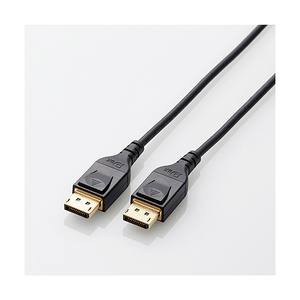 エレコム DisplayPort 1．4対応ケーブル 2．0m ブラック CAC-DP1420BK-イメージ1