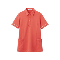 カーシーカシマ 半袖ロングポロシャツ 男女兼用 S コーラルピンク FCF865Y-25-2429-0502