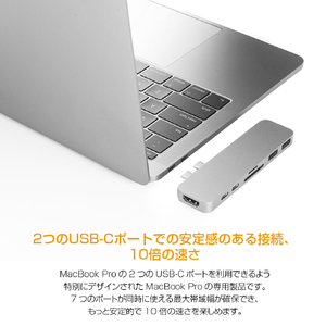 HYPER 7in2 DUO USB-C Hub for MacBook Pro HyperDrive HP15580-イメージ10