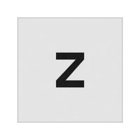 アイマーク ステンシル Z 文字サイズ50×40mm FC274JE-8186078