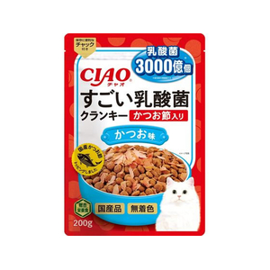 いなば CIAO すごい乳酸菌クランキー かつお節入り かつお味 200g FCD493H-イメージ1