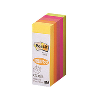 3M ポスト・イット エコノミーシリーズ 75×25mm 蛍光カラー5色 1冊 F803239-CN-13SE