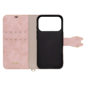 ＮＡＴＵＲＡＬ　ｄｅｓｉｇｎ iPhone18 Pro/17 Pro用 手帳型ｹｰｽ NEW COCOTTE ピンクベージュ IP26-63P-COT03-イメージ3