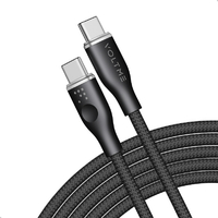 VOLTME PowerLink Rugg USB-C & USB-C ケーブル 5A(編込み) ブラック C2170