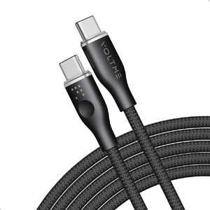 VOLTME PowerLink Rugg USB-C & USB-C ケーブル 5A(編込み) ブラック C2170-イメージ1