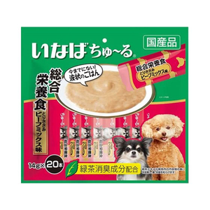 いなば ちゅーる 総合栄養食 とりささみ ビーフミックス味 14g×20P FCR8393-3752563-イメージ1