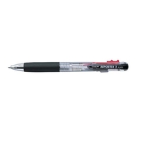 トンボ鉛筆 2色ボールペン リポーター2 軸色透明 F851056-BC-WRC20