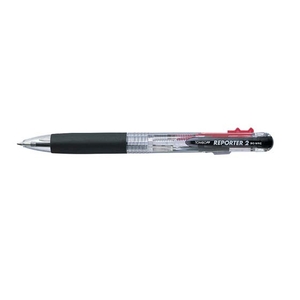トンボ鉛筆 2色ボールペン リポーター2 軸色透明 F851056-BC-WRC20-イメージ1