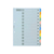 Forestway カラーインデックスカード A4タテ 12山 2穴 50組 1箱(10パック) F833735-FRW788202-イメージ1