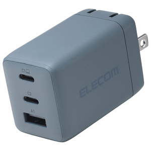 エレコム USB Power Delivery 67W AC充電器(C×2+A×1) オーシャン グリーン ACDC-PD10367GN-イメージ1