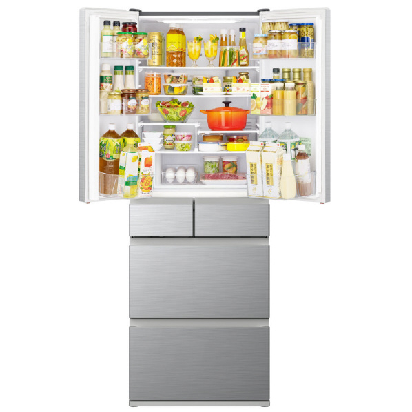 日立 485L 6ドア冷蔵庫 シルバー RH49VS 485L