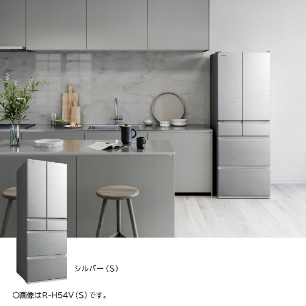 日立 485L 6ドア冷蔵庫 シルバー RH49VS 485L
