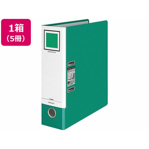 コクヨ レバッチファイル A4 とじ厚68 緑 5冊 1箱(5冊) F835347-ﾌ-AL200G-イメージ1
