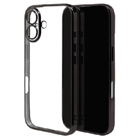 ラスタバナナ iPhone 16用極限保護TPUメタルフレームケース ブラック 8097IP461TPLBK