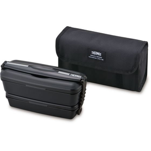 サーモス フレッシュランチボックス 900mL ディープブラック FC816YM-DJB-906WDPBK-イメージ1