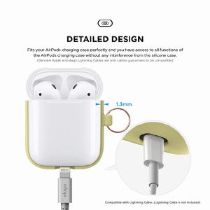 elago AirPods DUO HANG CASE カラビナ付き イエロー EL_APDCSSCDD_YE-イメージ5
