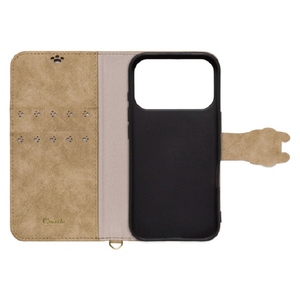 ＮＡＴＵＲＡＬ　ｄｅｓｉｇｎ iPhone18 Pro/17 Pro用 手帳型ｹｰｽ NEW COCOTTE ベージュ IP26-63P-COT05-イメージ3
