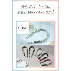 エレコム ハンドストラップ編み物 グレー P-STHKNGY-イメージ3