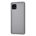 レイアウト AQUOS sense6用マットハイブリッドケース SHEER シアーホワイト/グレー RT-AQSE6BS4/WGR