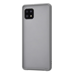 レイアウト AQUOS sense6用マットハイブリッドケース SHEER シアーホワイト/グレー RT-AQSE6BS4/WGR-イメージ1