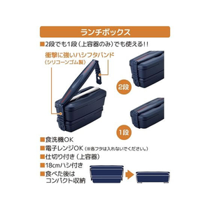 サーモス フレッシュランチボックス 900mL ディープネイビー FC817YM-DJB-906WDPNV-イメージ4
