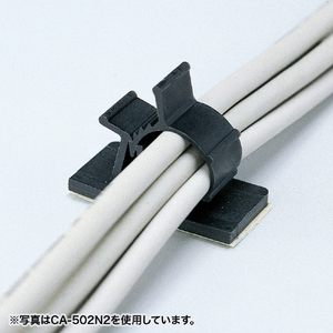 サンワサプライ ケーブルクランプ(小・6個入り) ブラック CA-501N2-イメージ2
