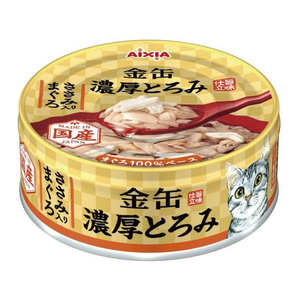 アイシア 金缶 濃厚とろみ ささみ入りまぐろ 70g FCT8618-GNT-4-イメージ1
