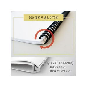 カール事務器 ルーズリング 14mm ブラック 50本入 FCU5722-LR-30145-K-イメージ6