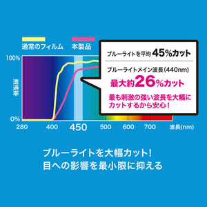 サンワサプライ 第8/7世代iPad10．2インチ用ブルーライトカット強化ガラスフィルム LCD-IPAD102GBC-イメージ3