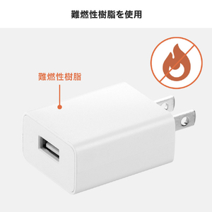 サンワサプライ USB充電器(1A) ホワイト ACA-IP86W-イメージ12