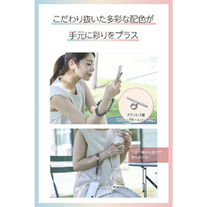 エレコム ハンドストラップ編み物 カーキ P-STHKNKH-イメージ4
