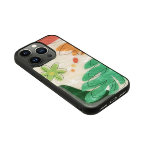 ikins iPhone 14 Pro用天然貝ケース Botanik Touch 1 I23582I14P-イメージ2