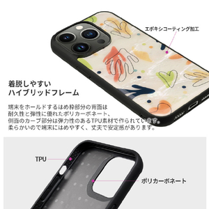 ikins iPhone 14 Pro用天然貝ケース Botanik Touch 1 I23582I14P-イメージ5