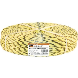 トラスコ中山 PPロープ 幅6mm×長さ200m 黄黒 FC081FY-8195083-イメージ1