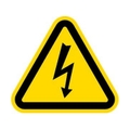 アイマーク 三角ラベル電気危険 25mm(一辺の長さ) 10枚電気危険粘着シール25(一辺の長さ) FC109GN-3917959