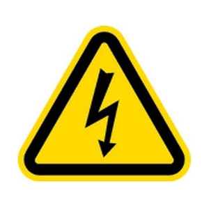 アイマーク 三角ラベル電気危険 25mm(一辺の長さ) 10枚電気危険粘着シール25(一辺の長さ) FC109GN-3917959-イメージ1