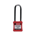 IFAM/ロックアウト用南京錠 スチール製シャックル ツル長 赤 0 44706 FC289VC-3860972