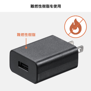 サンワサプライ USB充電器(2A) ブラック ACA-IP87BK-イメージ13