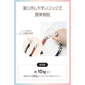 エレコム ハンドストラップ編み物 ネイビー P-STHKNNV-イメージ7