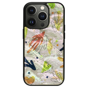 ikins iPhone 14 Pro用天然貝ケース Botanik Touch 2 I23583I14P-イメージ1