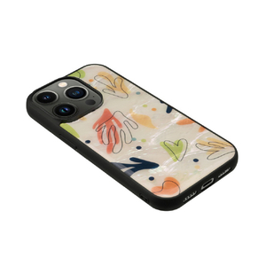 ikins iPhone 14 Pro用天然貝ケース Botanik Touch 2 I23583I14P-イメージ2