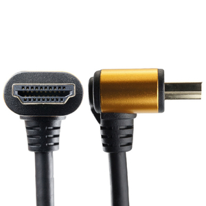 ホーリック HDMI延長ケーブル L型90度(15cm) ゴールド HLFM015-583GD-イメージ5