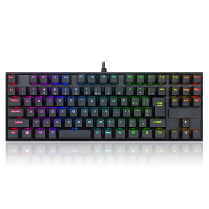 REDRAGON ゲーミングキーボード 日本語テンキーレス 銀軸92KEY ブラック K552RGB-JPTI-イメージ1