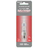 パナソニック ミニハロゲン電球 110V用 E11口金 100形 クリア マルチレイアPRO JD110V65WNPEWN