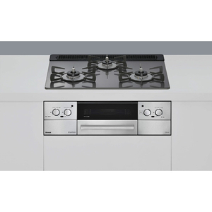 リンナイ システムキッチン用ガスビルトインコンロ(天然ガス用) Lisse サテンシルバー RXE31W42J4RSTW-13A-イメージ1