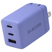 エレコム USB Power Delivery 67W AC充電器(C×2+A×1) バイオレット ACDC-PD10367PU